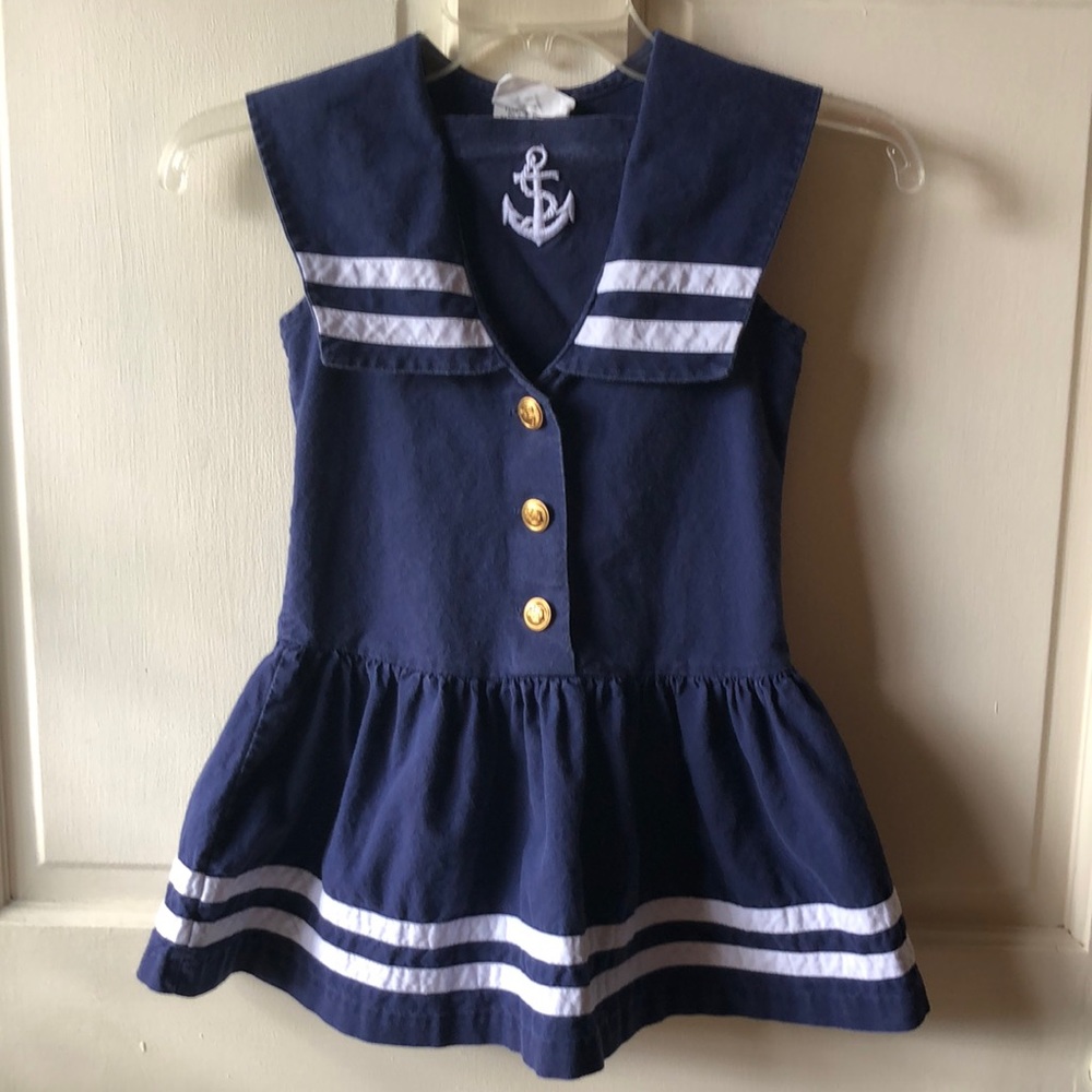 Vintage Sailor Girls Dress